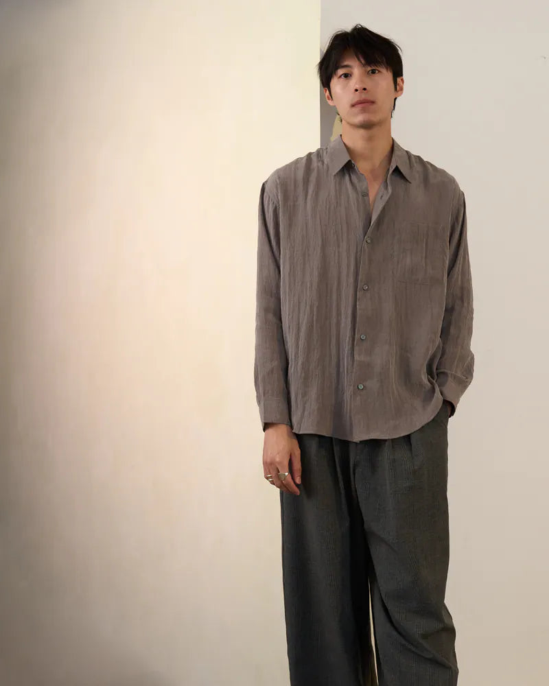 P.B.P - LOOSE FIT DAILY SHIRT - GRAY