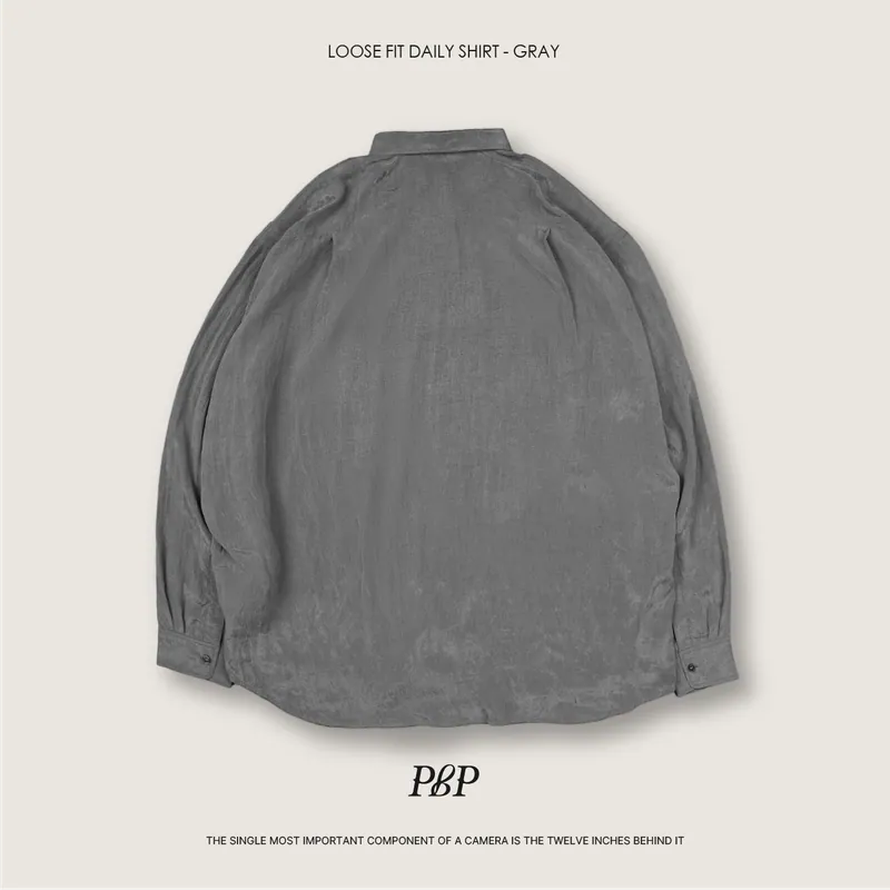 P.B.P - LOOSE FIT DAILY SHIRT - GRAY