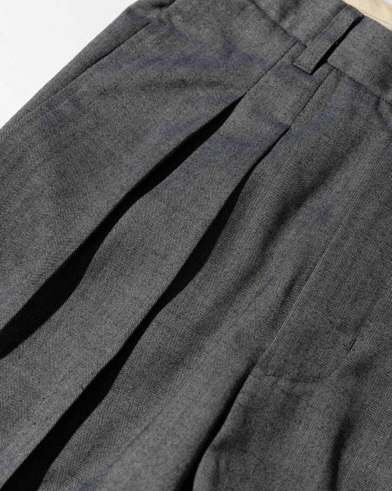 YANGI Wool-mixed Wide-legs Trousers