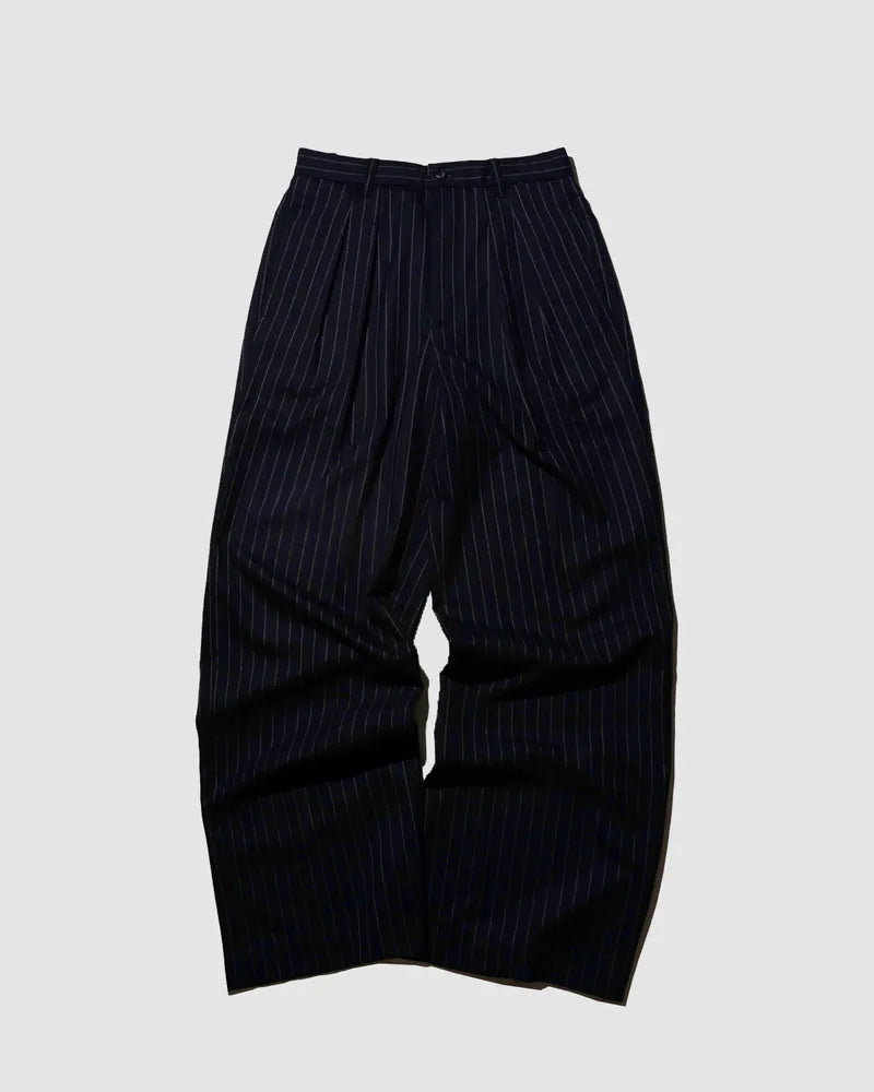 YANGI Wool-mixed Wide-legs Trousers