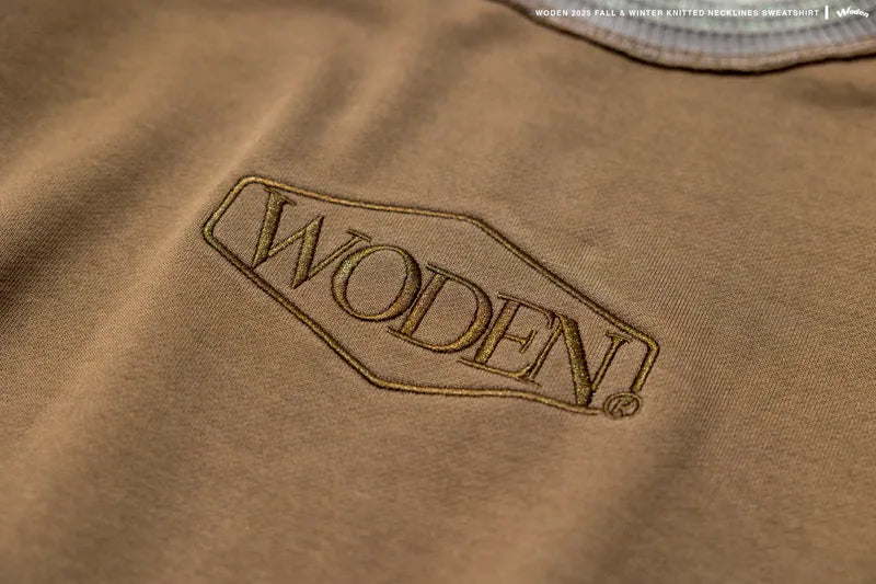 WODEN 2025 Fall & Winter 019 Knitted neckline Sweatshirt