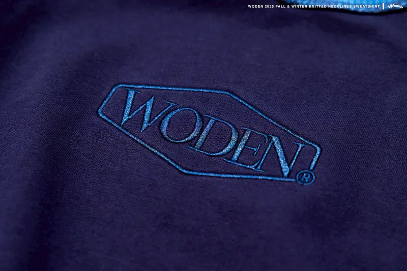 WODEN 2025 Fall & Winter 019 Knitted neckline Sweatshirt