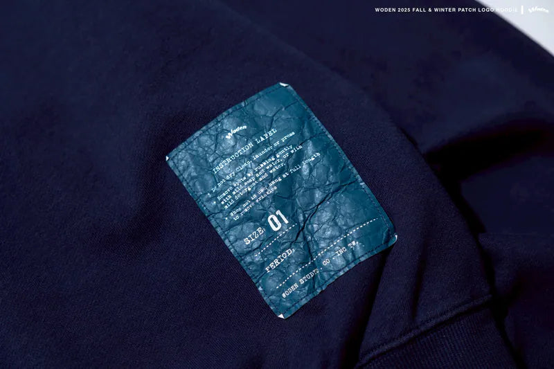 WODEN 2025 Fall & Winter 021 Patch LOGO Hoodie