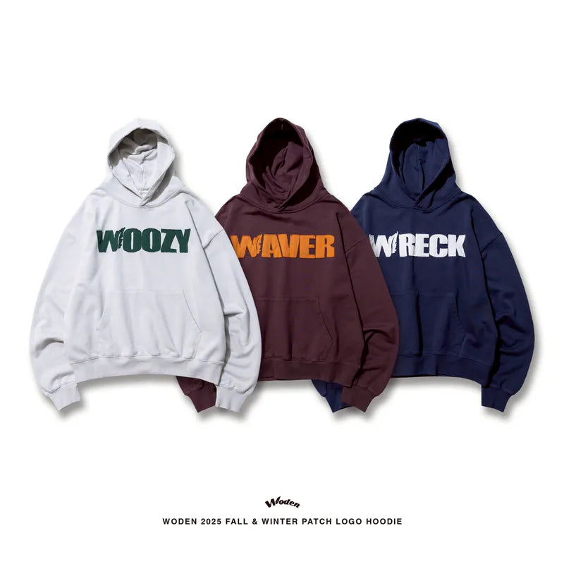 WODEN 2025 Fall & Winter 021 Patch LOGO Hoodie