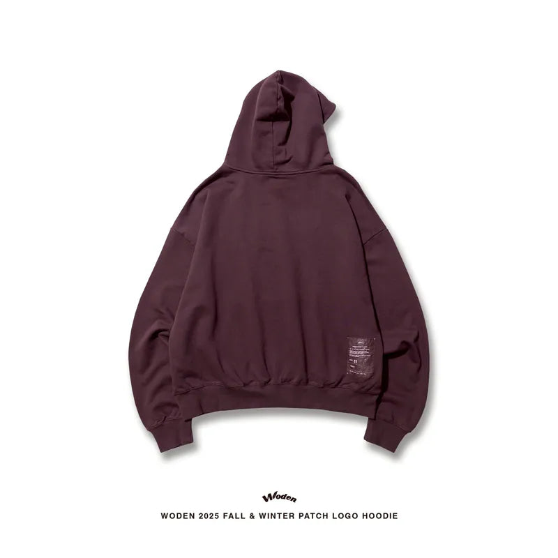 WODEN 2025 Fall & Winter 021 Patch LOGO Hoodie
