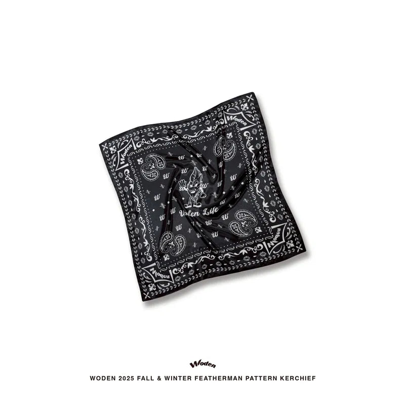 WODEN 2025 Fall & Winter 020 Featherman Pattern Kerchief