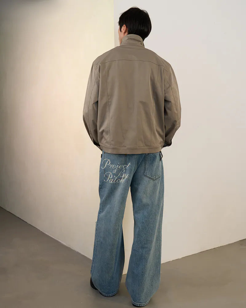 P.B.P - VINTAGE DISTRESSED JEANS-BLUE