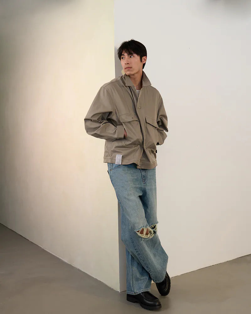 P.B.P - VINTAGE DISTRESSED JEANS-BLUE