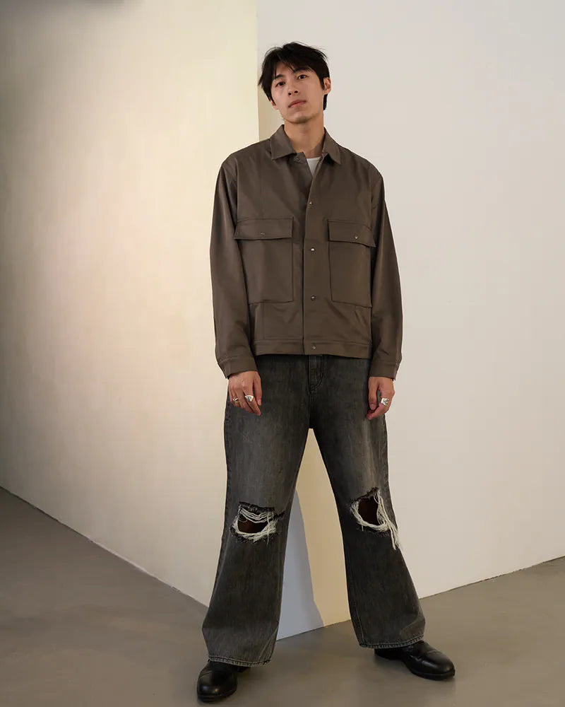 P.B.P - VINTAGE DISTRESSED JEANS - BLACK