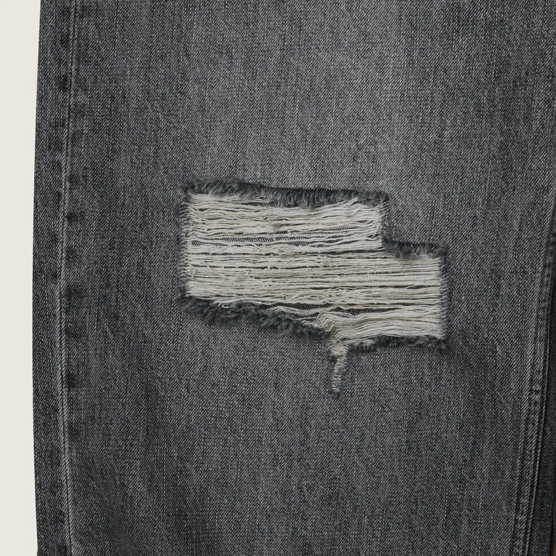 P.B.P - VINTAGE DISTRESSED JEANS - BLACK