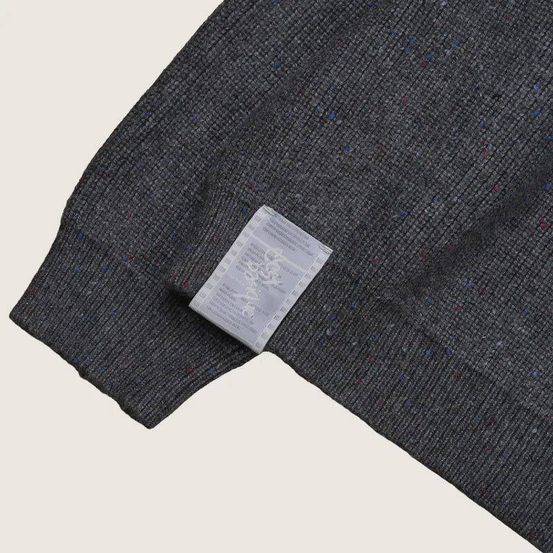 P.B.P - SPECKLED KNIT SWEATER - DARK GRAY