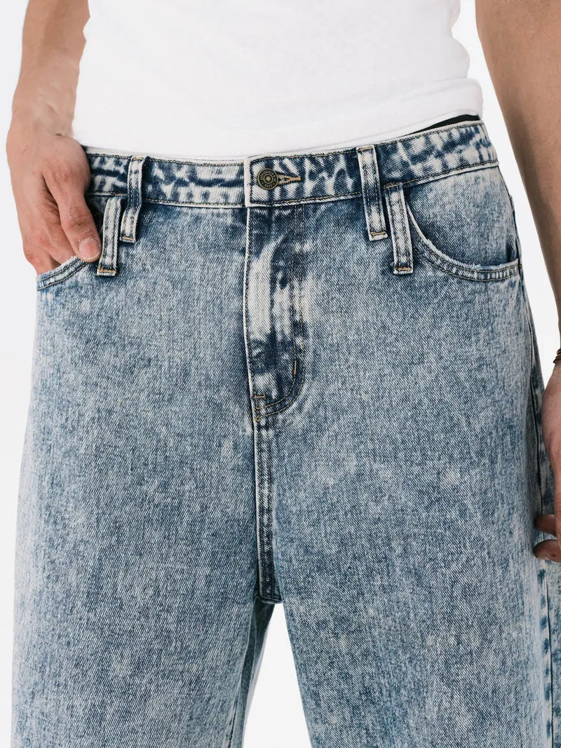ANOWHEREMAN Washed Denim Jeans