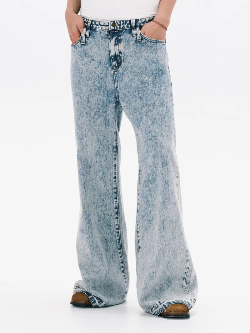 ANOWHEREMAN Washed Denim Jeans