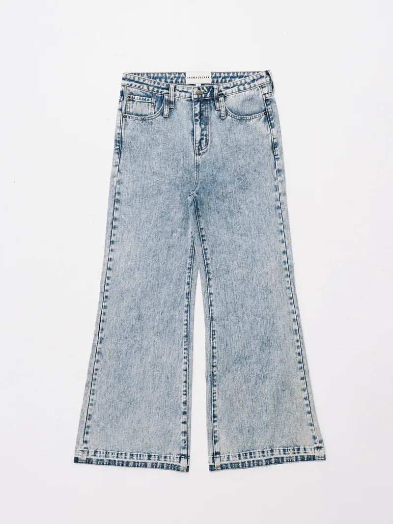 ANOWHEREMAN Washed Denim Jeans