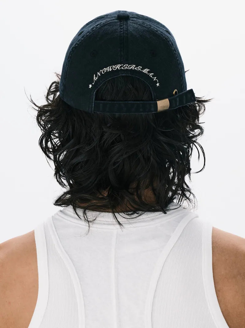 ANOWHEREMAN Raw Edge Baseball Cap