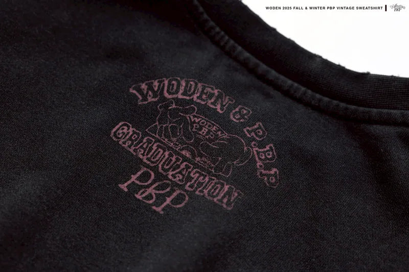 WODEN® X P.B.P® 023 Vintage College Sweatshirt