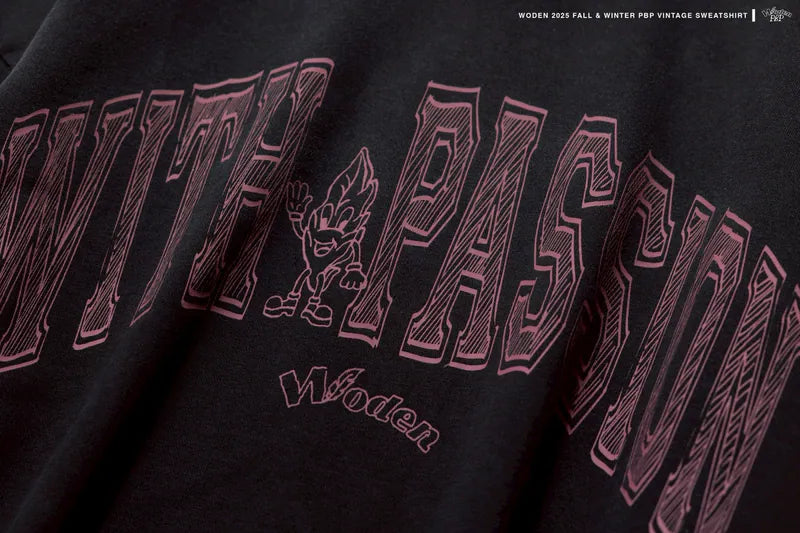 WODEN® X P.B.P® 023 Vintage College Sweatshirt