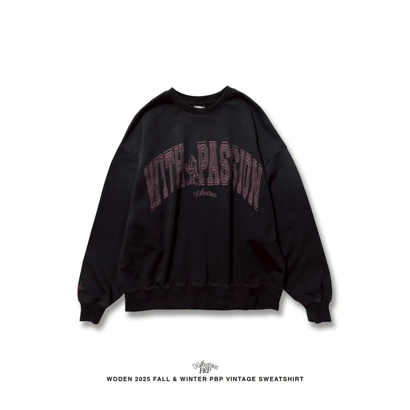 WODEN® X P.B.P® 023 Vintage College Sweatshirt