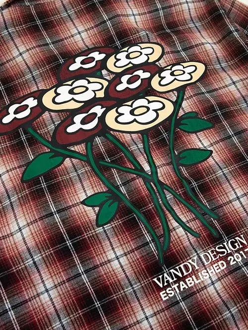 VANDY Flower Flannel Shirts