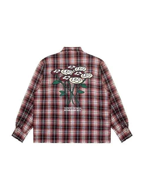 VANDY Flower Flannel Shirts