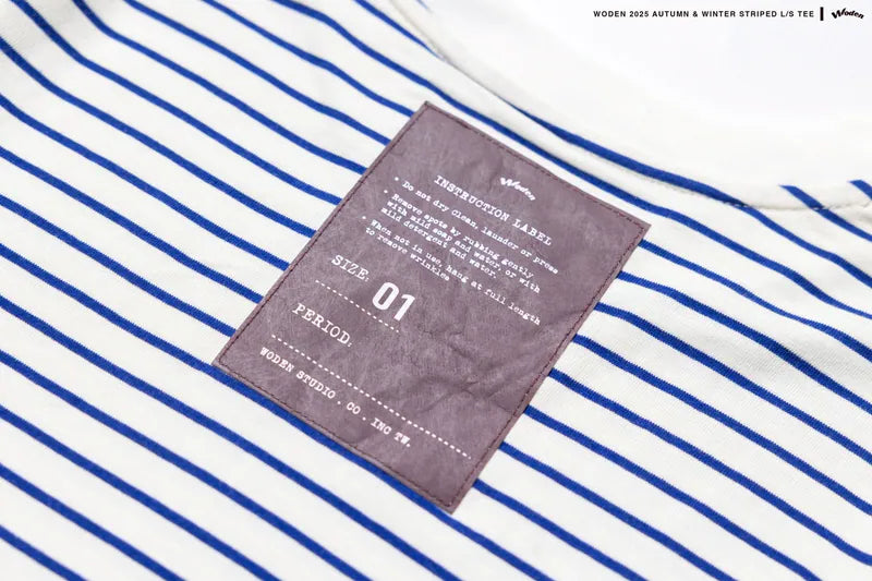 WODEN 2025 Autumn & Winter 001 Striped L/S Tee
