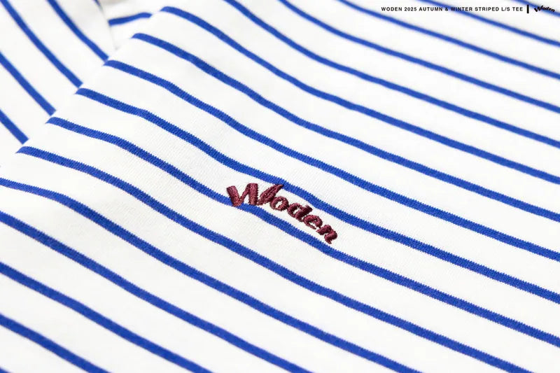 WODEN 2025 Autumn & Winter 001 Striped L/S Tee