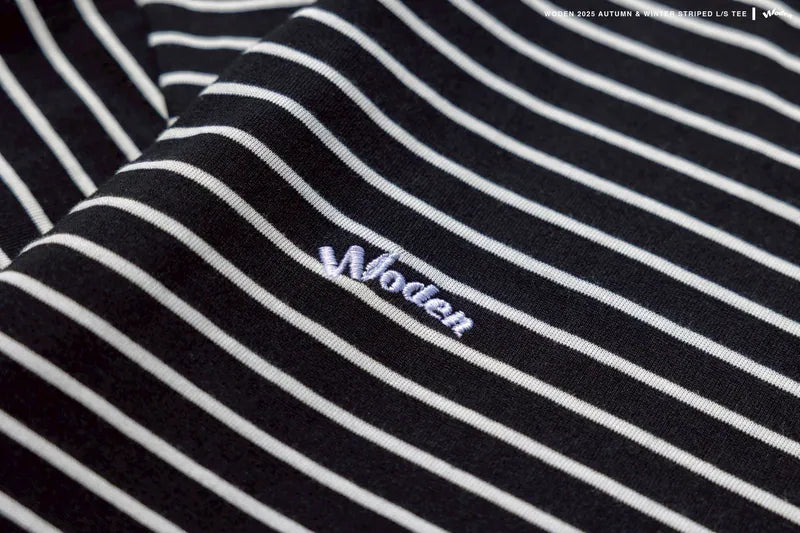 WODEN 2025 Autumn & Winter 001 Striped L/S Tee