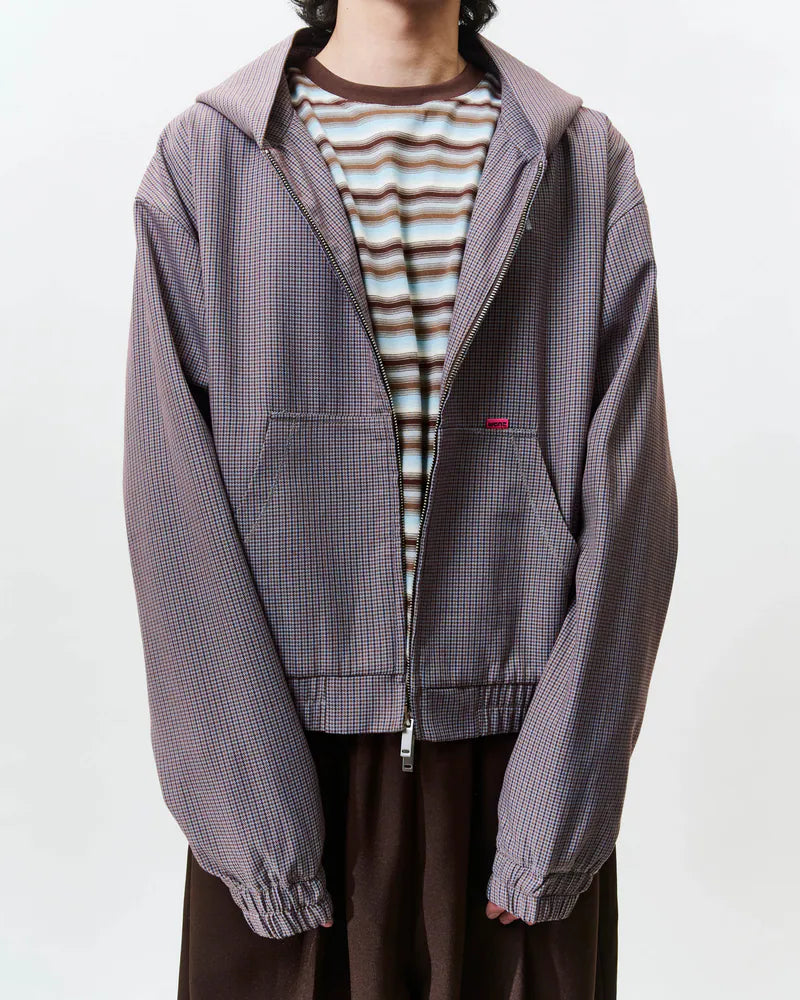 WTNC Houndstooth Check Zip Hoodie