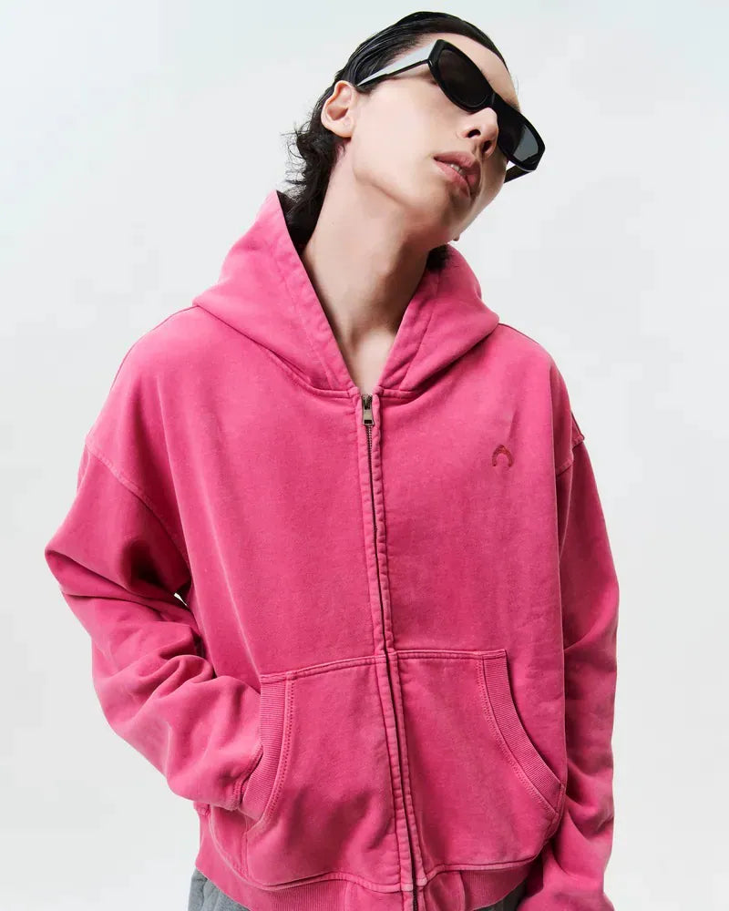 WTNC Washed Zip Hoodie Jacket