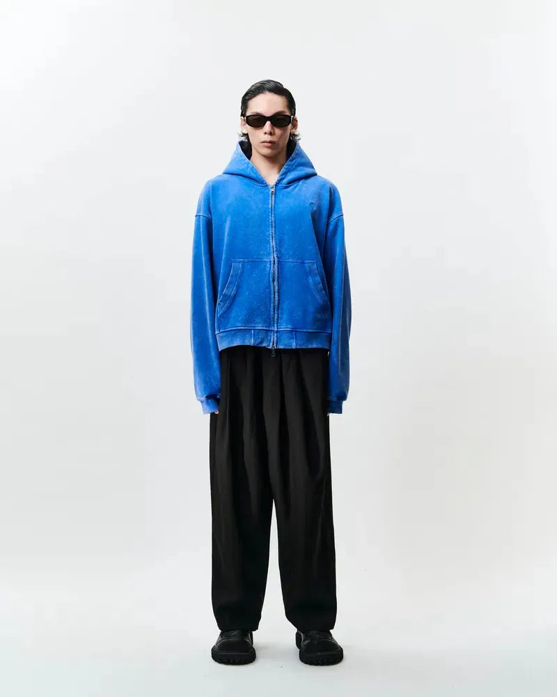 WTNC Washed Zip Hoodie Jacket