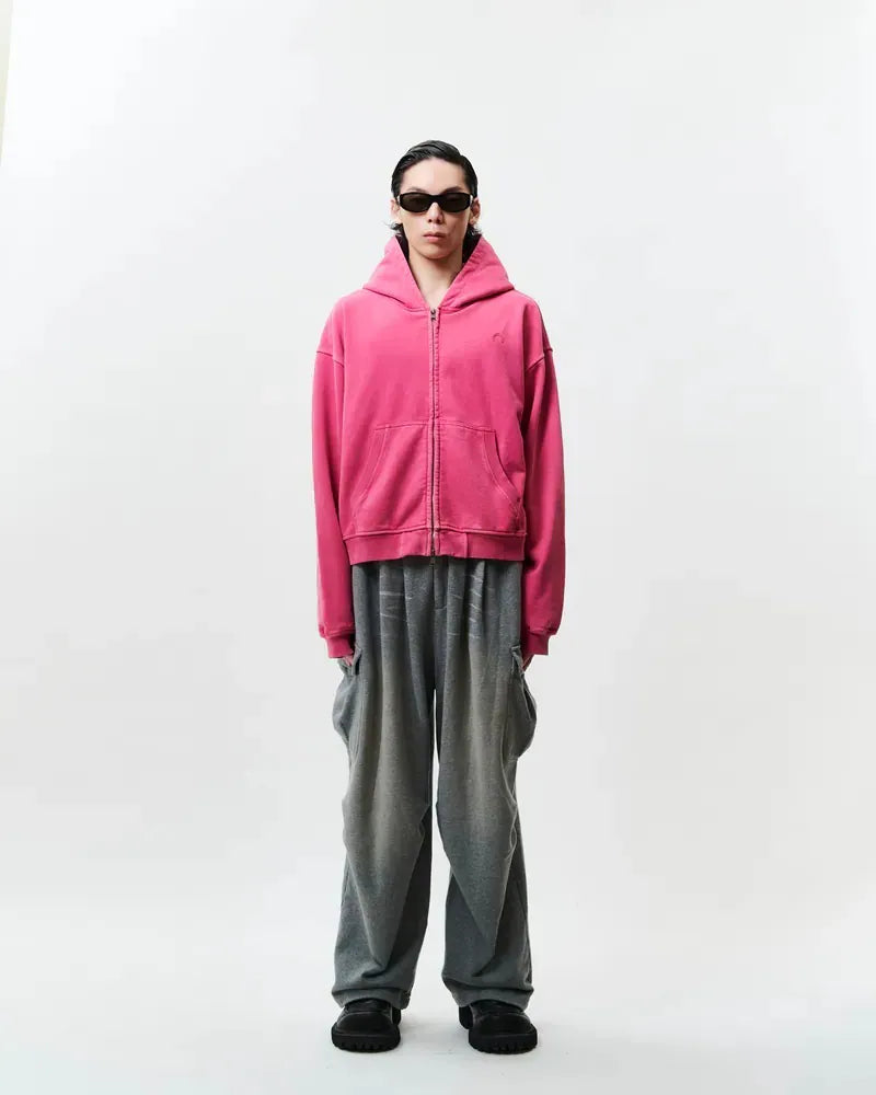 WTNC Washed Zip Hoodie Jacket