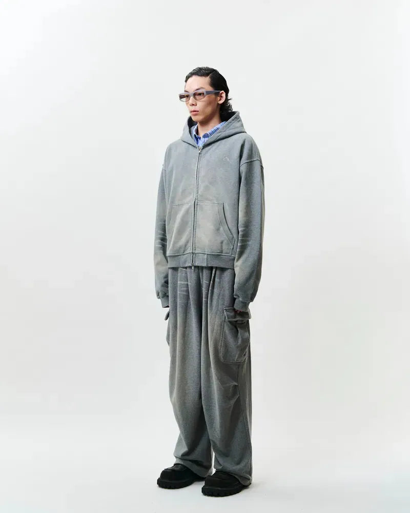 WTNC Washed Zip Hoodie Jacket