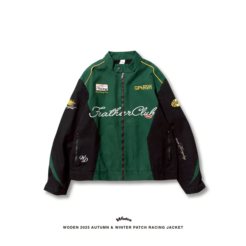 WODEN 2025 Autumn & Winter 010 Patch Racing Jacket