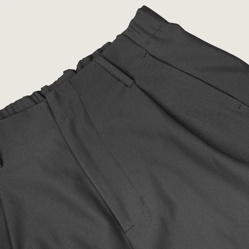 P.B.P - CURVED CUT TROUSERS - GRAY