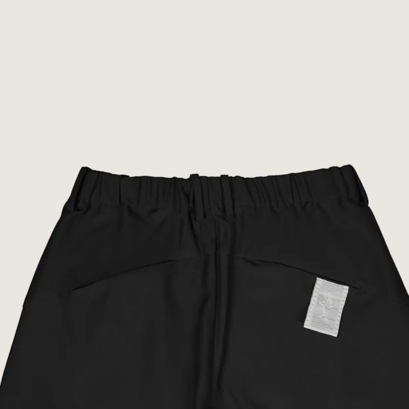 P.B.P - CURVED CUT TROUSERS - BLACK