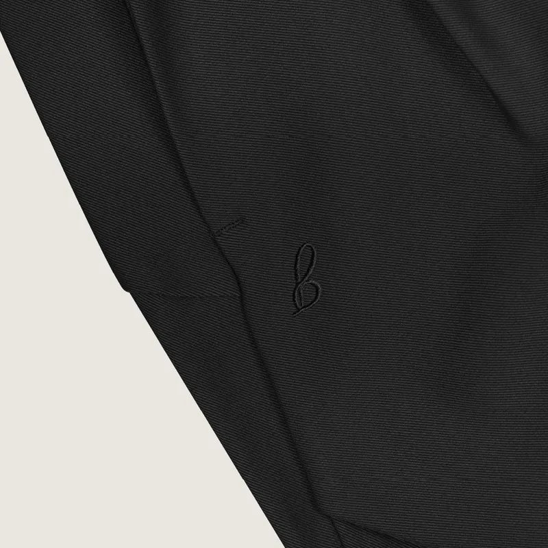 P.B.P - CURVED CUT TROUSERS - BLACK