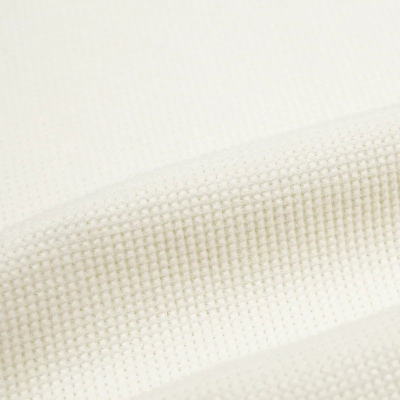 P.B.P - EMBROIDERY WAFFLE TEE - OFF WHITE