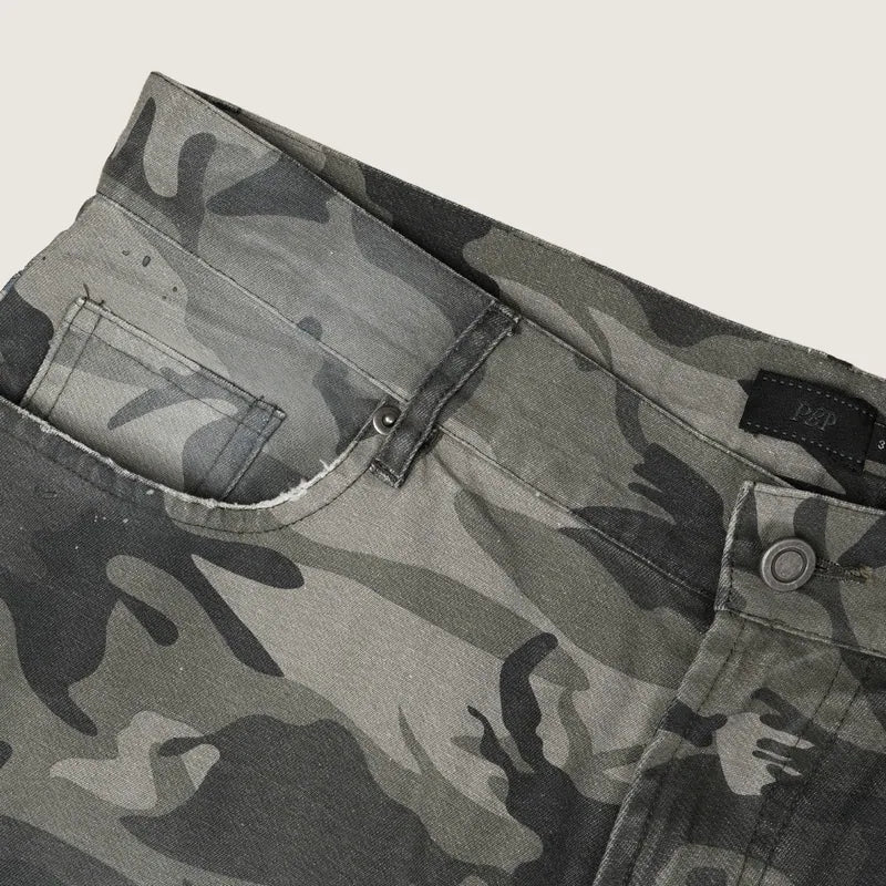 P.B.P - ALL-OVER PRINT PANTS - CAMO