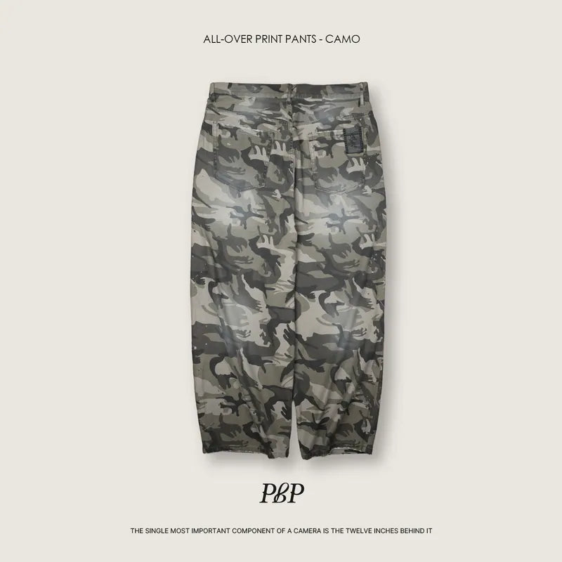 P.B.P - ALL-OVER PRINT PANTS - CAMO