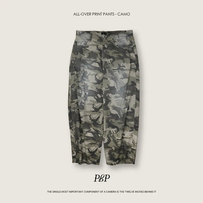 P.B.P - ALL-OVER PRINT PANTS - CAMO