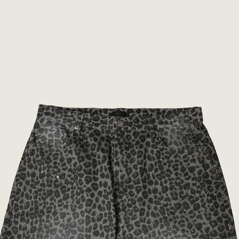 P.B.P - ALL-OVER PRINT PANTS - LEOPARD