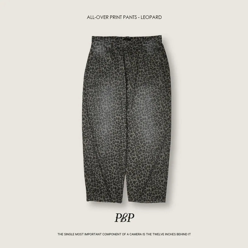 P.B.P - ALL-OVER PRINT PANTS - LEOPARD