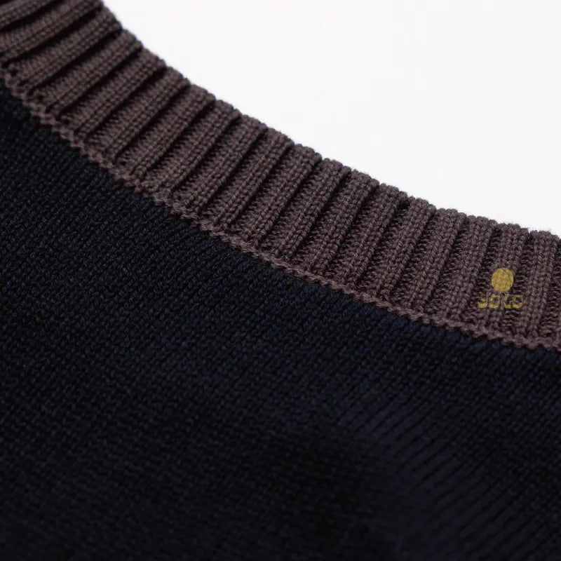 YOKO Floral Contrast Knit Tee