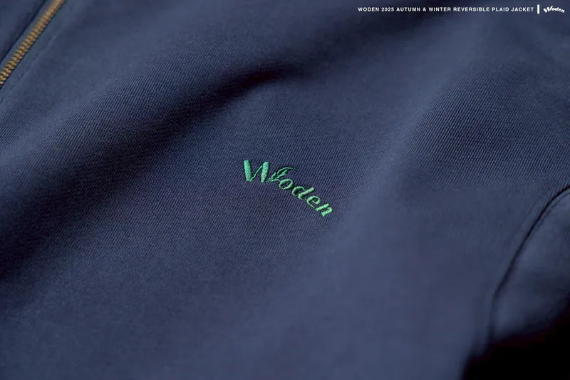 WODEN 2025 Autumn & Winter 012 Reversible Plaid Hoodie Jacket
