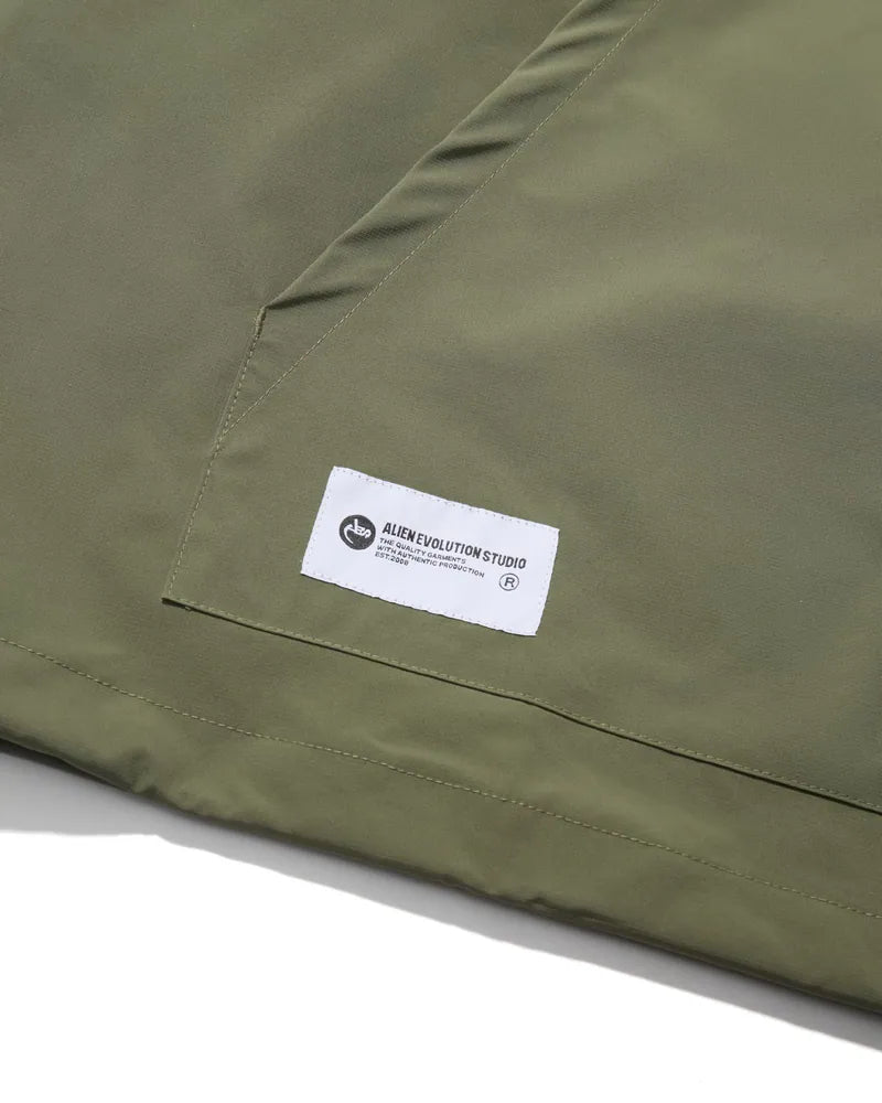 AES Classic Logo Water-Repellent Nylon Half Zip Hoodie