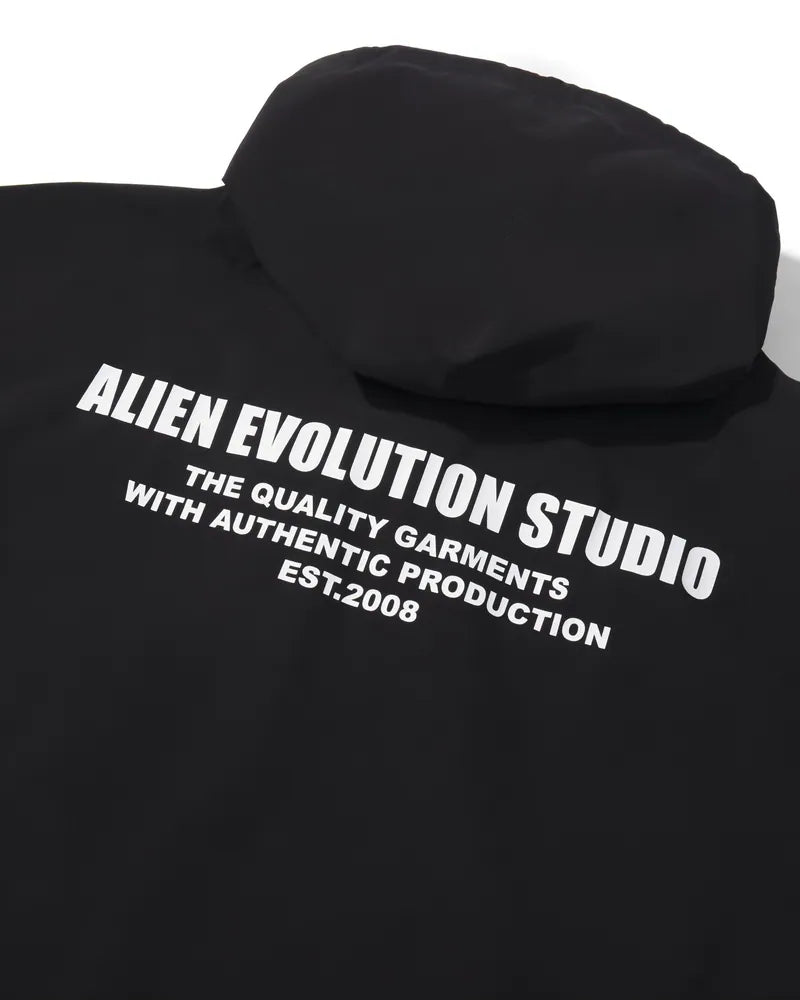 AES Classic Logo Water-Repellent Nylon Half Zip Hoodie
