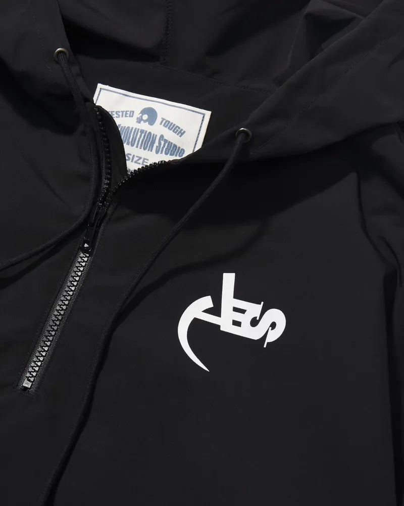 AES Classic Logo Water-Repellent Nylon Half Zip Hoodie