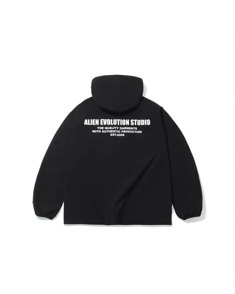 AES Classic Logo Water-Repellent Nylon Half Zip Hoodie