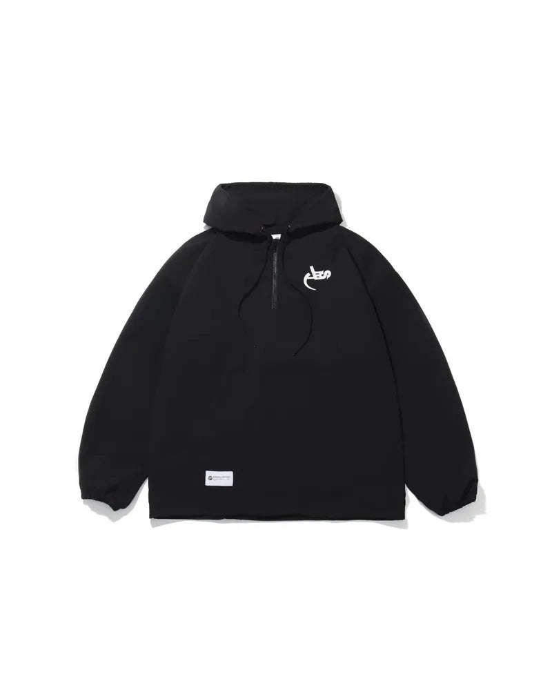 AES Classic Logo Water-Repellent Nylon Half Zip Hoodie
