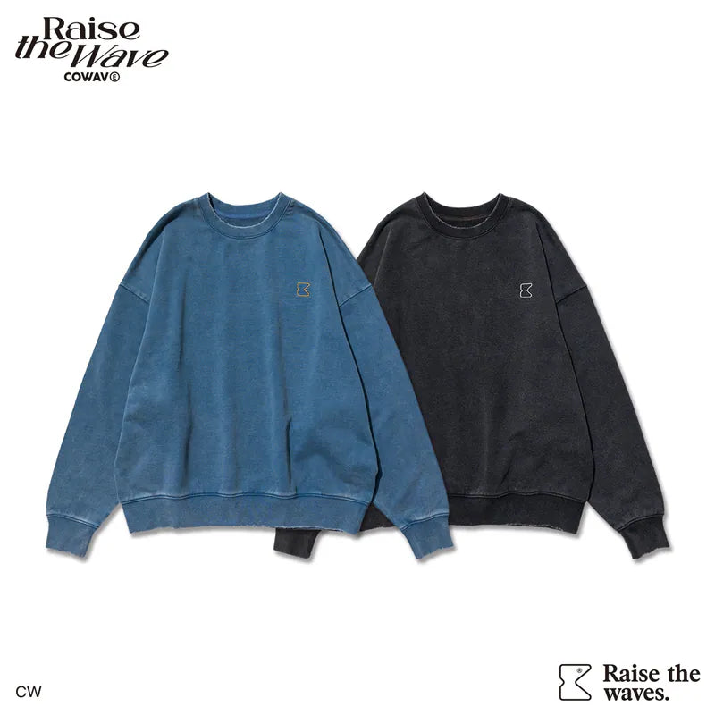 COWAVE 2025 Fall & Winter Wash Slogan Sweatshirt
